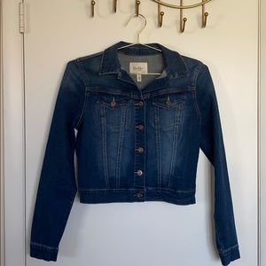 Jessica Simpson cropped jeans jacket